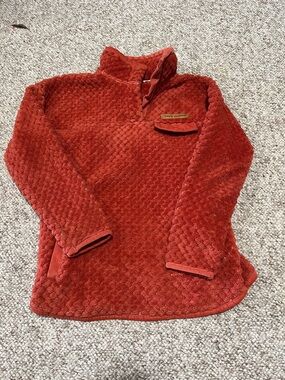 Simply Southern Burnt Orange Textured Pullover